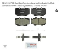 BOSCH BC799 QuietCast Premium Ceramic Disc Brake