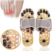 Acupressure Massage Slippers with Earth Stone,