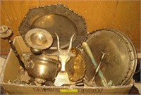 Box of Brass Items