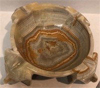 X - CARVED STONE ASHTRAY (K19)