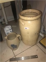 Vintage Stone Churn & Pitcher