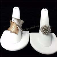 925 Sterling Silver Rings Size 8 3/4