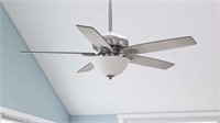 $120  Harbor Breeze 52-in Brushed Nickel LED Fan