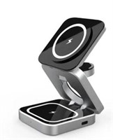 3 in 1 Magnetic Foldable Wireless Charger Stand FC