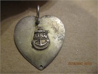 USN Heart Pendant