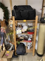 Shelf & Contents - Sleeping Bags, Tupperware,