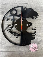 Prince vinyl album clock