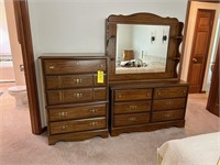 Two Dressers 4' Tall 5 drawer, lower 30" Tall