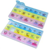 2 Count (Pack of 1)  MEDca Weekly Pill Organizer -