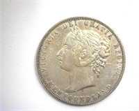1898 50 Cents XF Newfoundland MINTAGE 76607