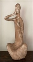 Cool Hand Crafted Female Pottery Figure