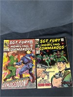 Pair 12 Cent Marvel Sgt. Fury 29, 58 Comics