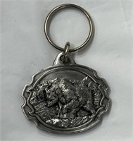 Vintage Grizzly Bear Keychain