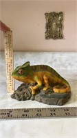 Colorful Chameleon Figurine