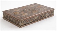 Chinese Silver Plate Tobacco Box, 20th C.