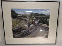 Train Junction Framed Print