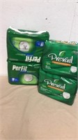 2 Packages of Prevail underware size large 2 per