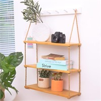 3 Tier BLUU Bamboo Hanging Shelves