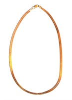 30"" 14k gold herringbone necklace 30g