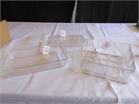 3 PYREX BAKEWARE DISHES