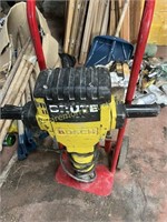 Electric Hammer With Point ,chisel, Etc And Stand