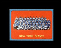1963 Topps #60 New York Giants TC EX to EX-MT+