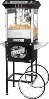 8 Ounce Antique Popcorn Machine and Cart