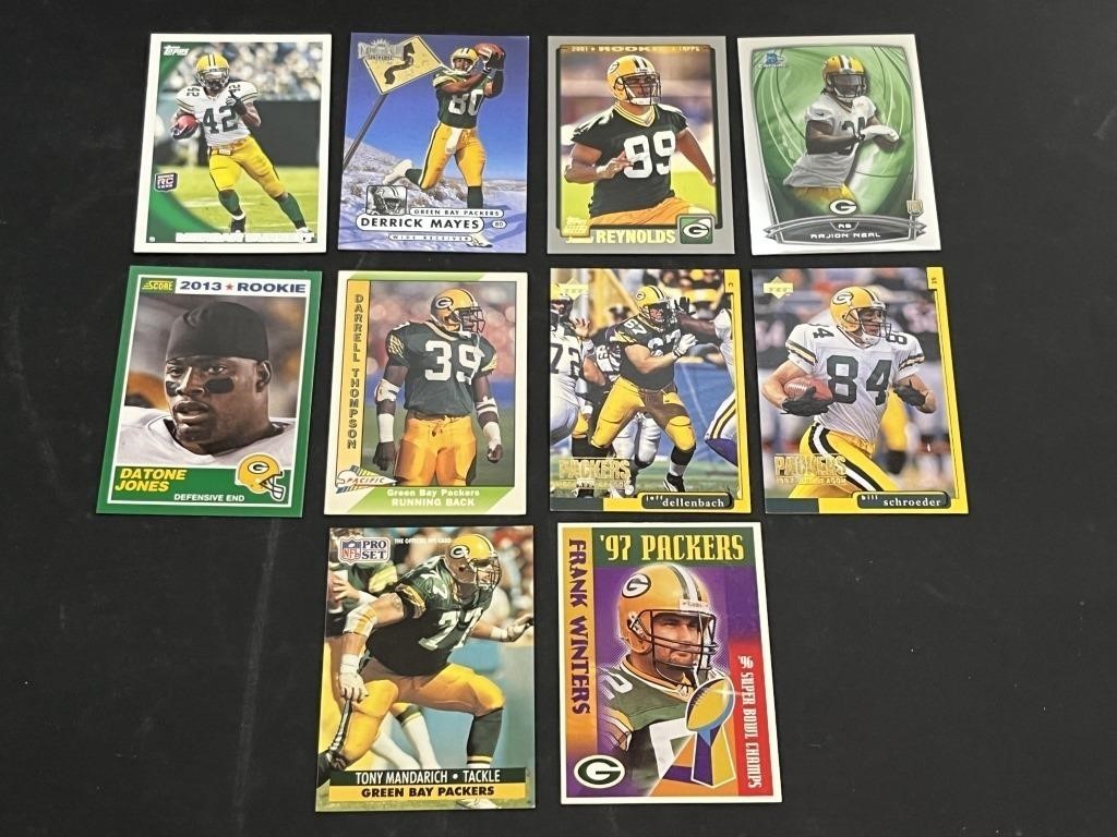 10 Assorted Packers Cards