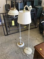 Toll ware pole lamp and wrought iron pole lamp