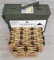 (420) Rounds 5.56x45 On Stripper Clips in Can