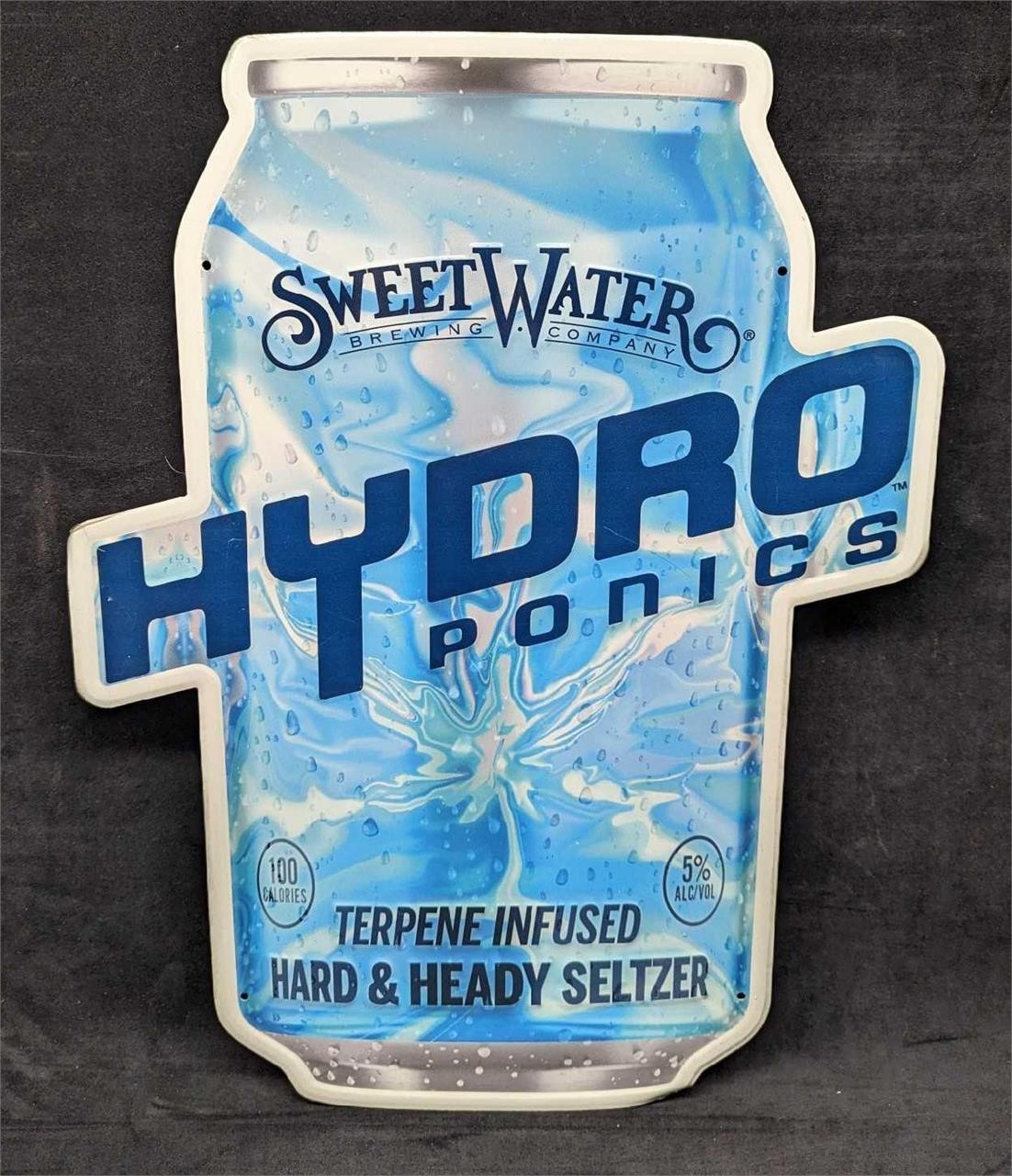Sweet Water Hydroponics Seltzer Metal Sign