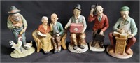 Box of vintage ceramic figurines