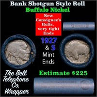 Buffalo Nickel Shotgun Roll in Old Bank Style 'Bel