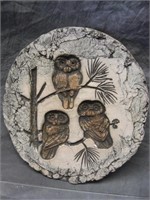 Clay Art Wall hanging -Owls