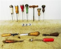 Tray lot assorted primitive/tools, G-G+: 8 –