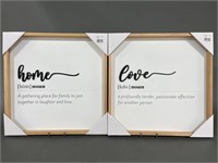 Set of Love and Home Signs Prinz at Home