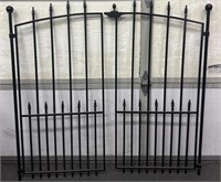 Black Metal Fence Gate