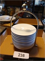 (11) Plates w/ Stand