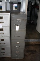 grey 4 drawer file box