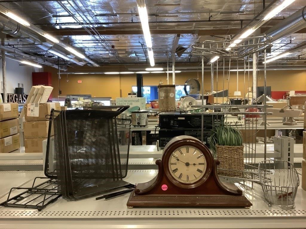 Quartz Clock, paper organizer and more