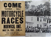 Vintage Motorcycle Poster & Photos
