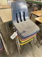 (6) Plastic Student Chairs