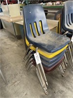 (6) Plastic Student Chairs