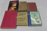 6 Old Books incl 1935 Websters Dictionary