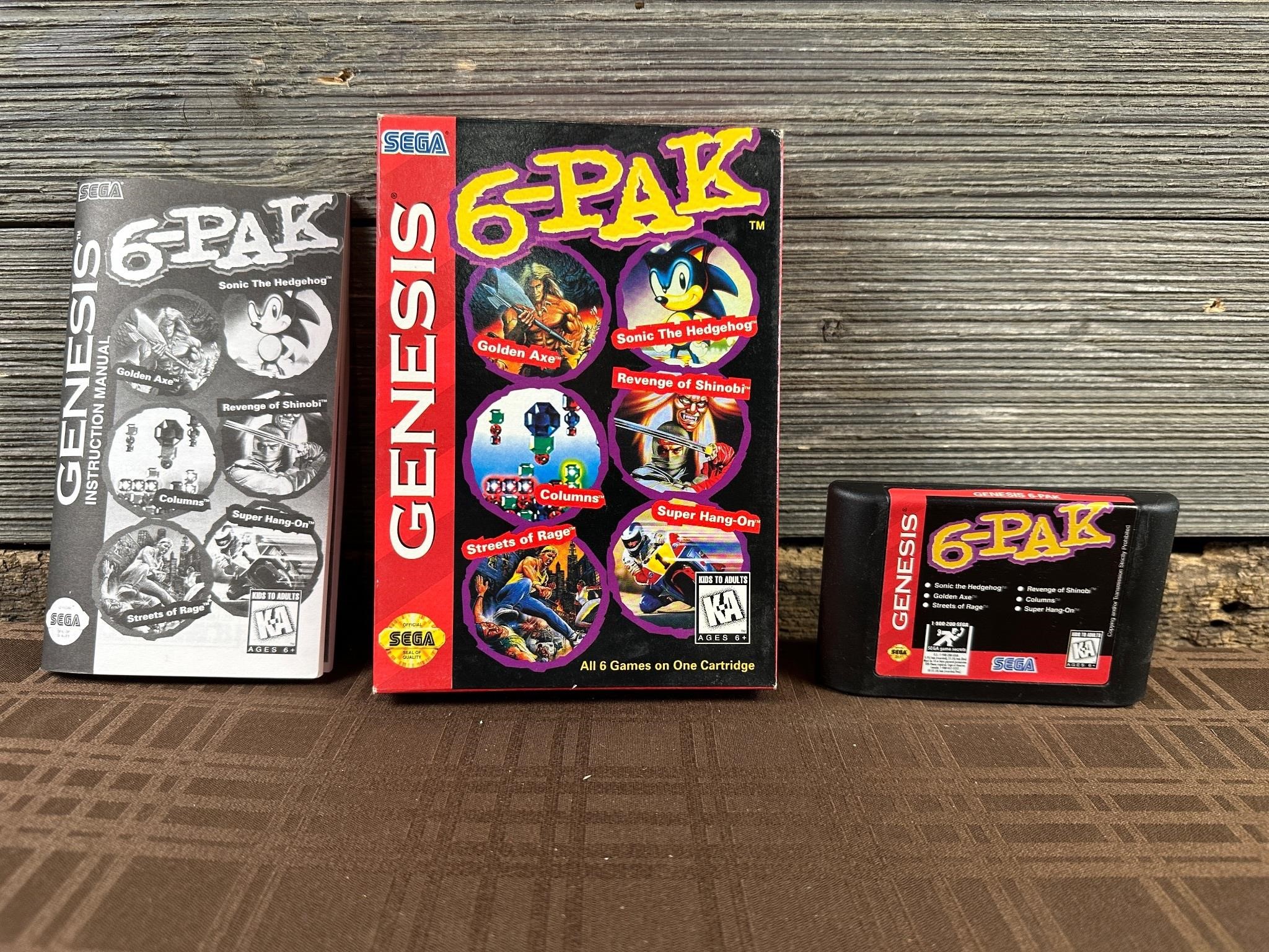 Sega Genesis Game 6-Pak W/ Box