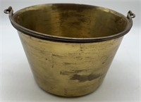 Brass Bucket,Terbury Brass Co,7" tall