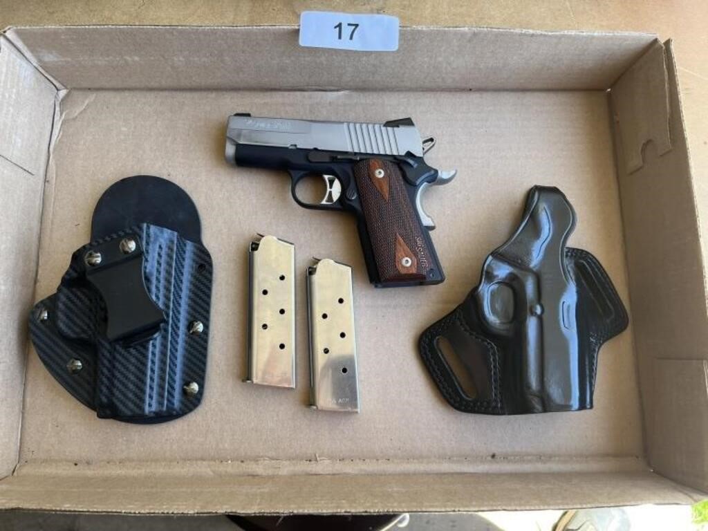 Sig Sauer 1911 .45 cal. w/ (2) Clips+(2) Holsters