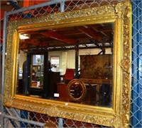 Large vintage style rectangular wall mirror,