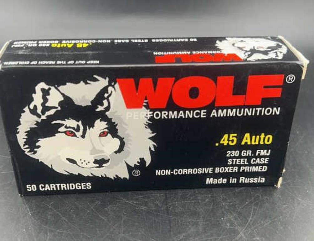 Wolf Performance Ammunition .45 Auto 230GR. FMJ