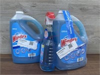 2 gallons windex & spray bottle
